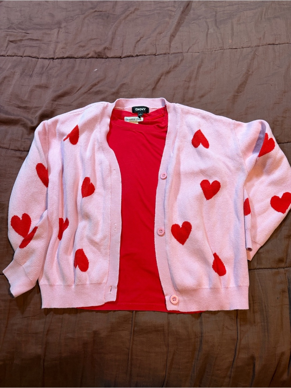 Cardigan and Tee. Super Cute !